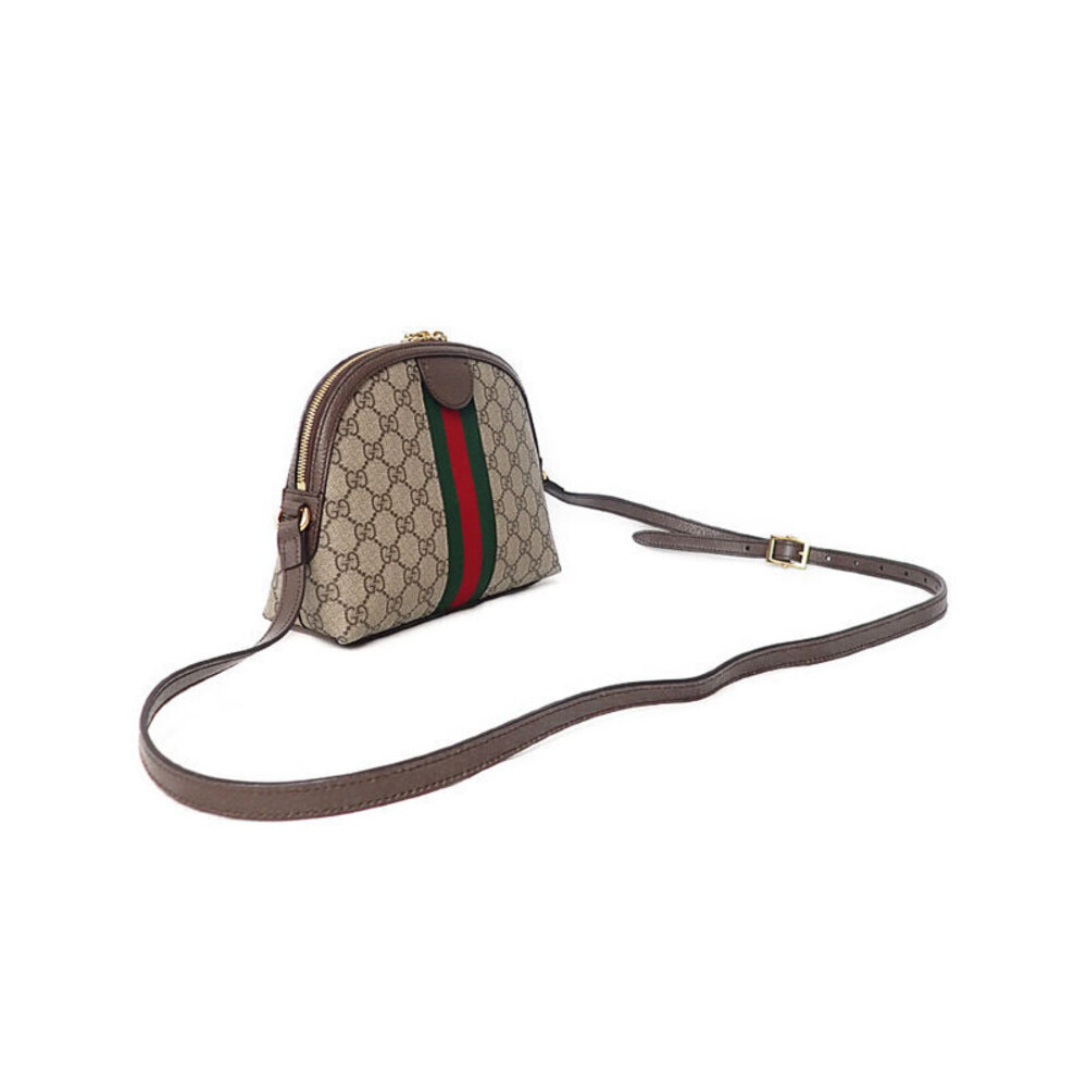 Gucci Ebony Ophidia Brown Canvas Shoulder Beige Bag GG Supreme